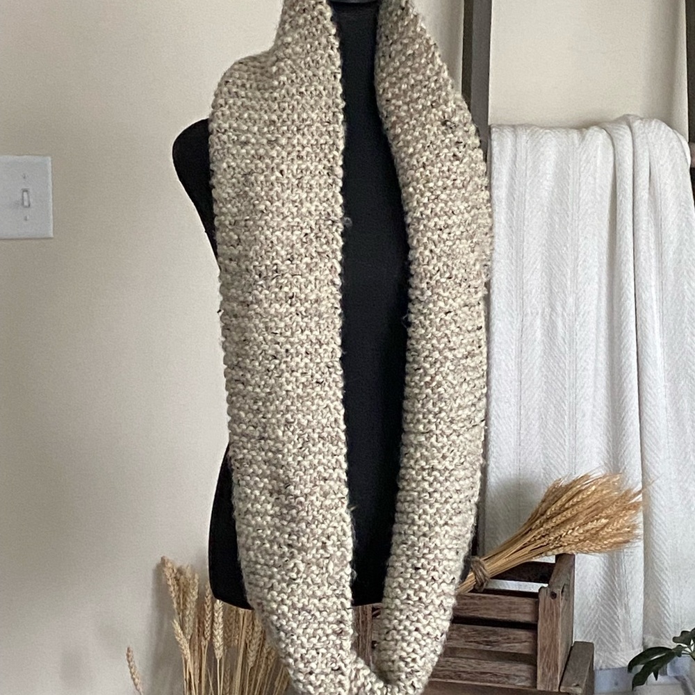 Handmade knit scarf